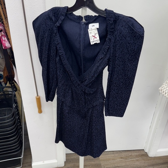 LPA Dresses & Skirts - LPA Navy Long Sleeve Dress Size XS